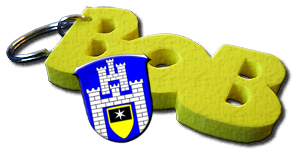 BOB-Schlüsselanhänger mit Wappen der Stadt Staufenberg