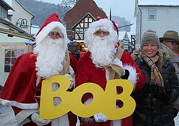 Auch die Buchenauer Weihnachtsmänner und Gäste sind Pro-BOB eingestellt